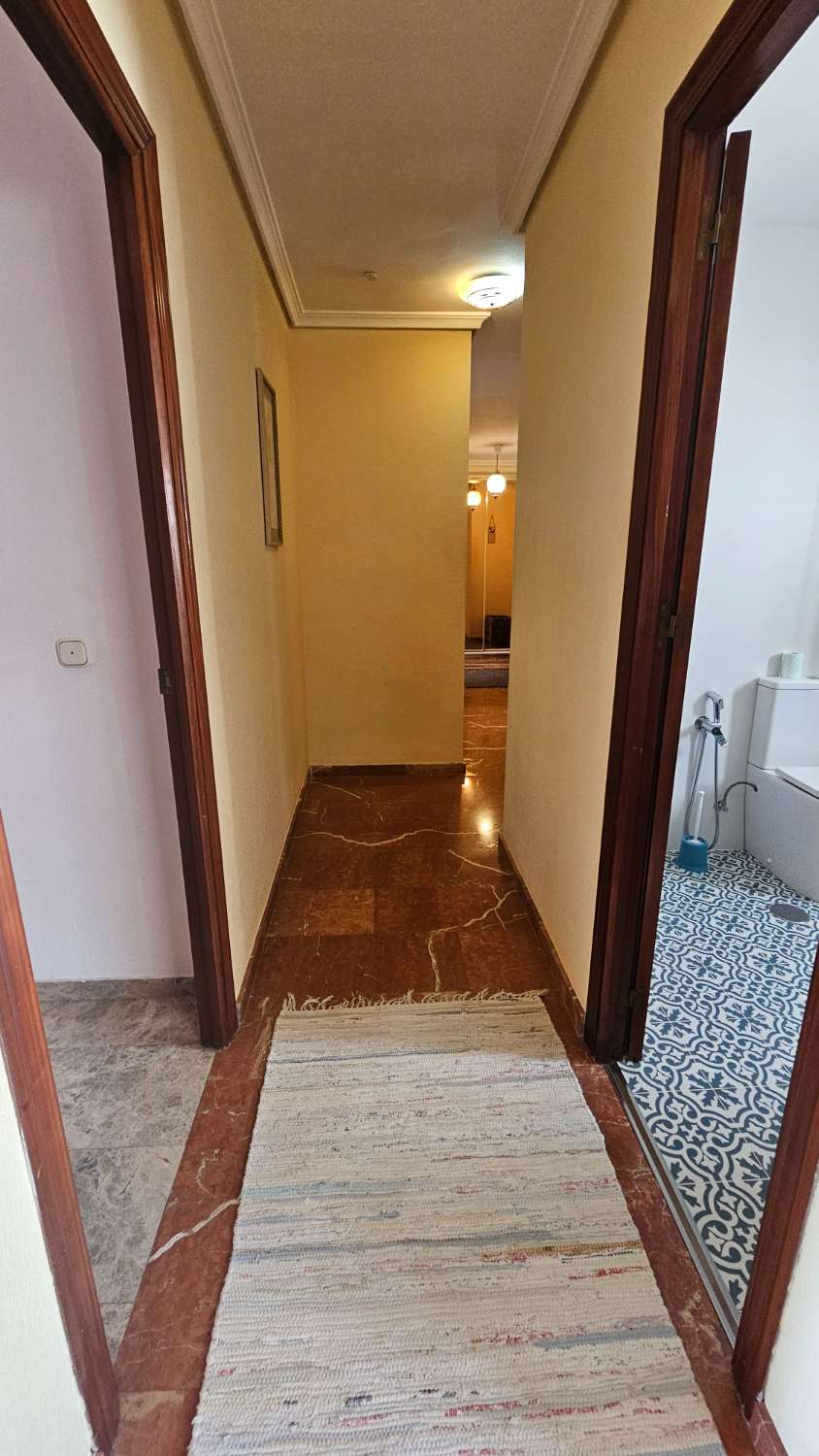 Amplio piso de 103 m² con terraza-solárium y solo dos vecinos en Torremolinos.