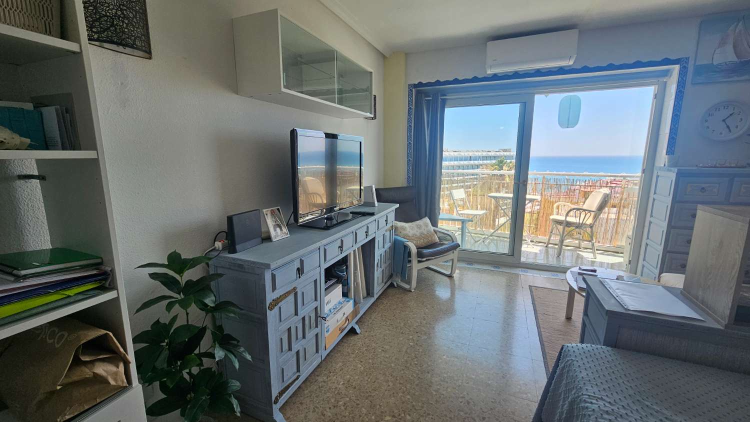 Estudio con impresionantes vistas frontales al mar en Bajondillo, Torremolinos