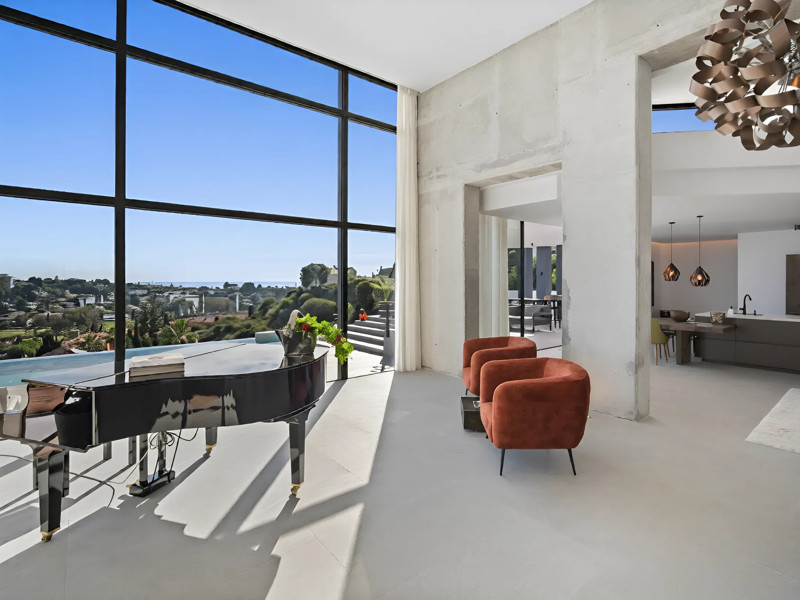 Villa de lujo contemporánea con vistas panorámicas al mar en Paraíso Alto, Benahavís
