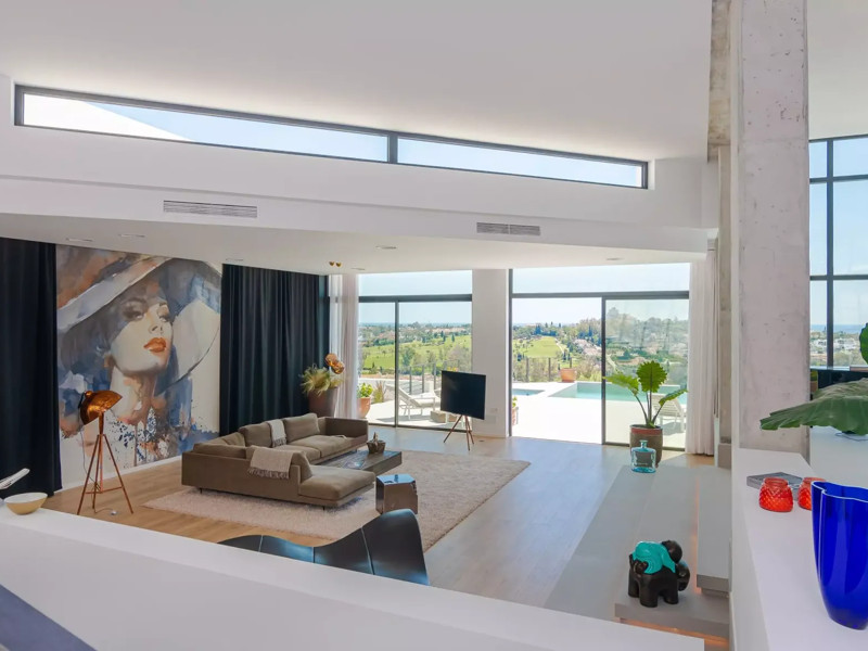 Villa de lujo contemporánea con vistas panorámicas al mar en Paraíso Alto, Benahavís