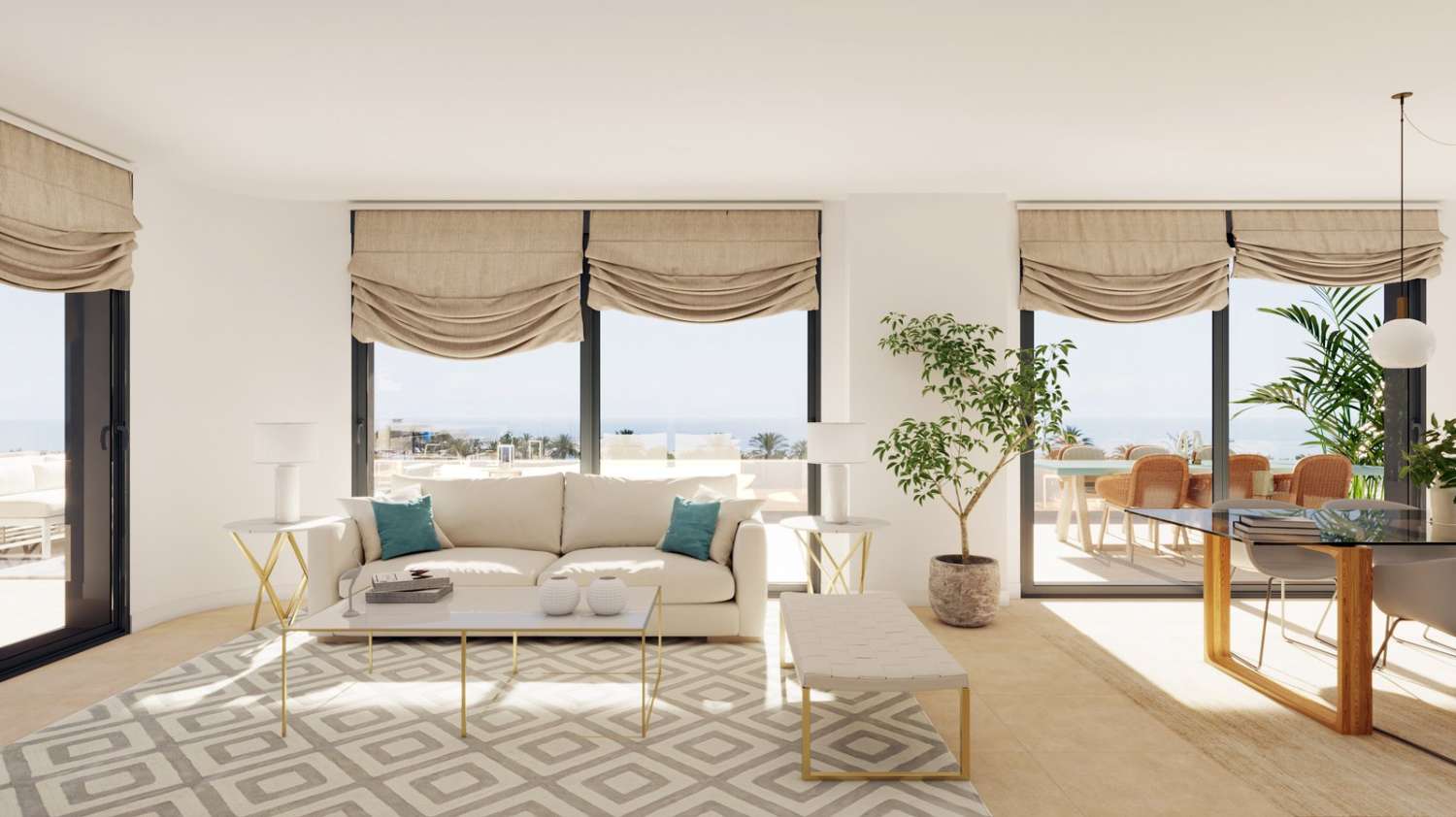 Ático espectacular en primera línea de playa – Vistas frontales al mar