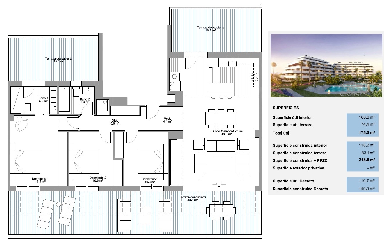 Ático espectacular en primera línea de playa – Vistas frontales al mar