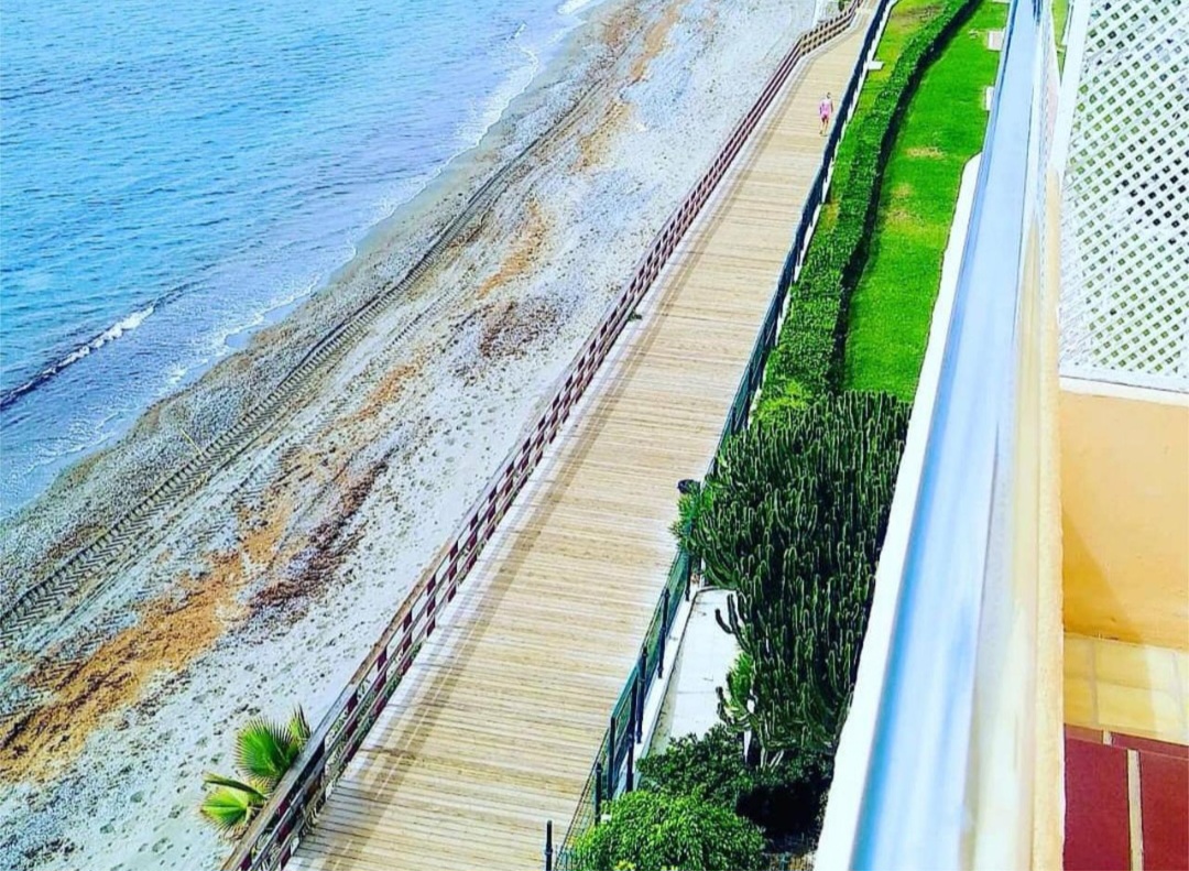 Estudio en primera línea de playa — Renovado, con licencia turística y NRU  en Estepona