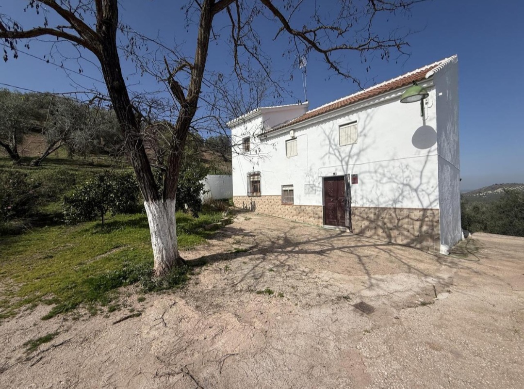 Casa de campo con gran parcela a solo 100 metros del pueblo en Villanueva de Algaidas