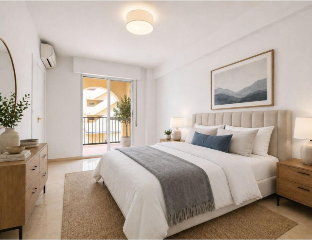 Espectacular piso de 3 dormitorios con licencia turística a 200 m de la playa – Fuengirola centro