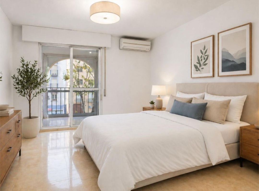 Espectacular piso de 3 dormitorios con licencia turística a 200 m de la playa – Fuengirola centro