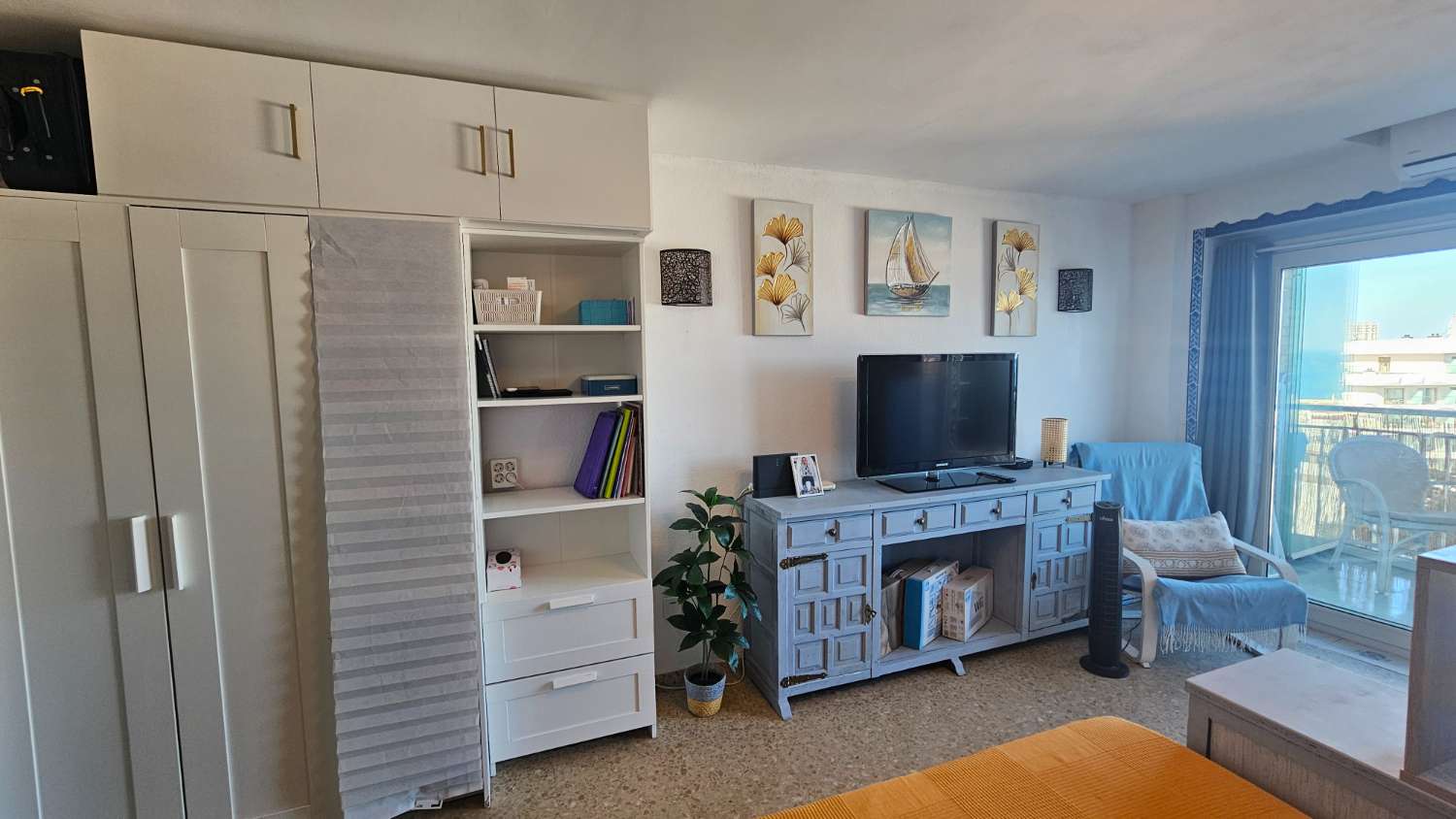 Estudio con impresionantes vistas frontales al mar en Bajondillo, Torremolinos