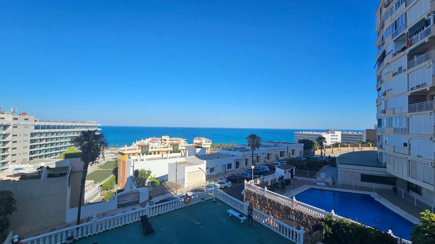 Estudio con impresionantes vistas frontales al mar en Bajondillo, Torremolinos